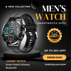 SK12 Plus: Saa ya Smart ya Wanaume yenye Bluetooth Isiyo na Waya