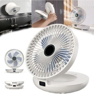 Portable wall-mounted fan