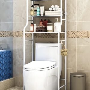 Multipurpose Bathroom Organizer - 3 Tier Space Saving Metal