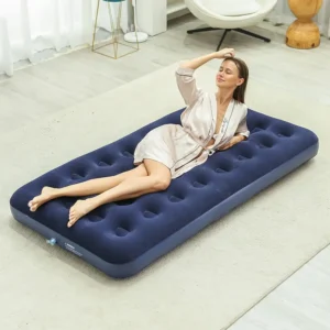 Single Flocked inflatable mattress
